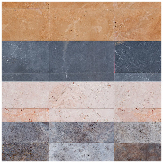copertina del prodotto piastrelle in pietra naturale spazzolata 30,5x61cm di stone art