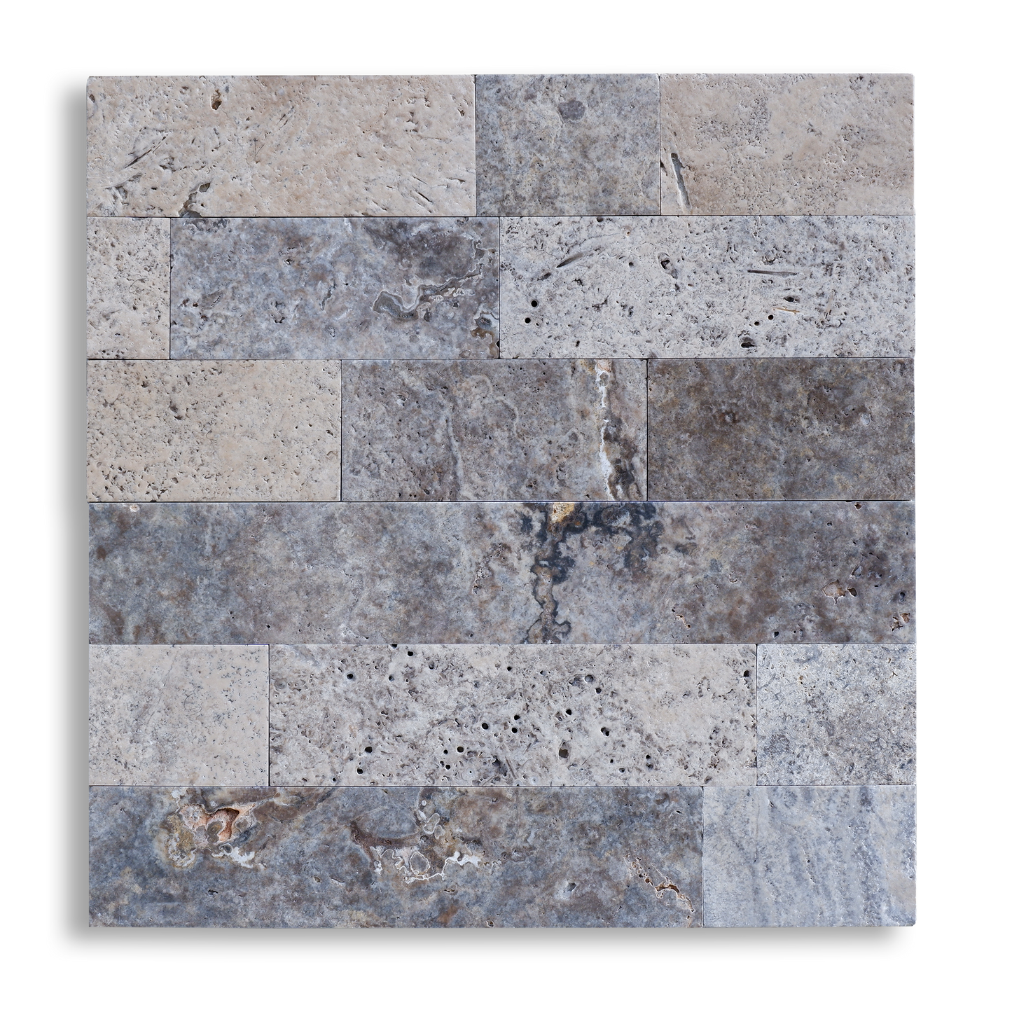 Piastrelle Pietra Travertino Silver 1x10xFL | Stone Art - STONE ART