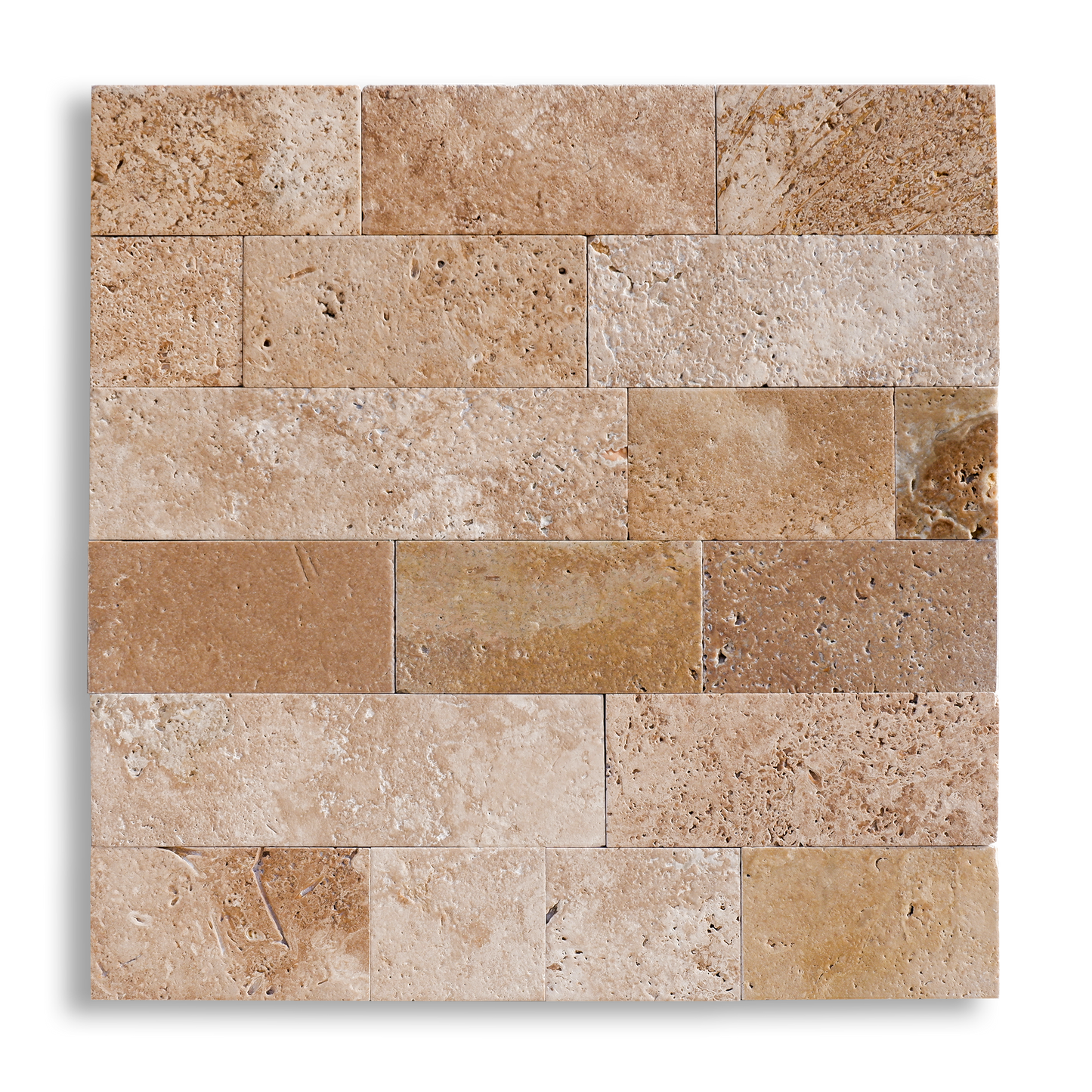 Piastrelle Pietra Travertino Noce 1x10xFL | Stone Art - STONE ART
