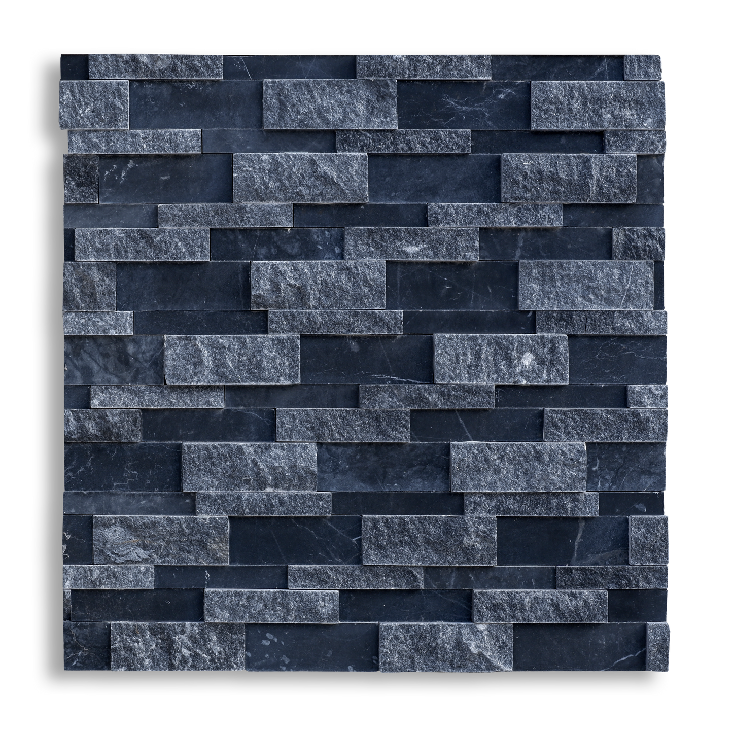 Piastrelle Pietra Splitface Marmo Nero Assemblato patinato | Stone Art - STONE ART