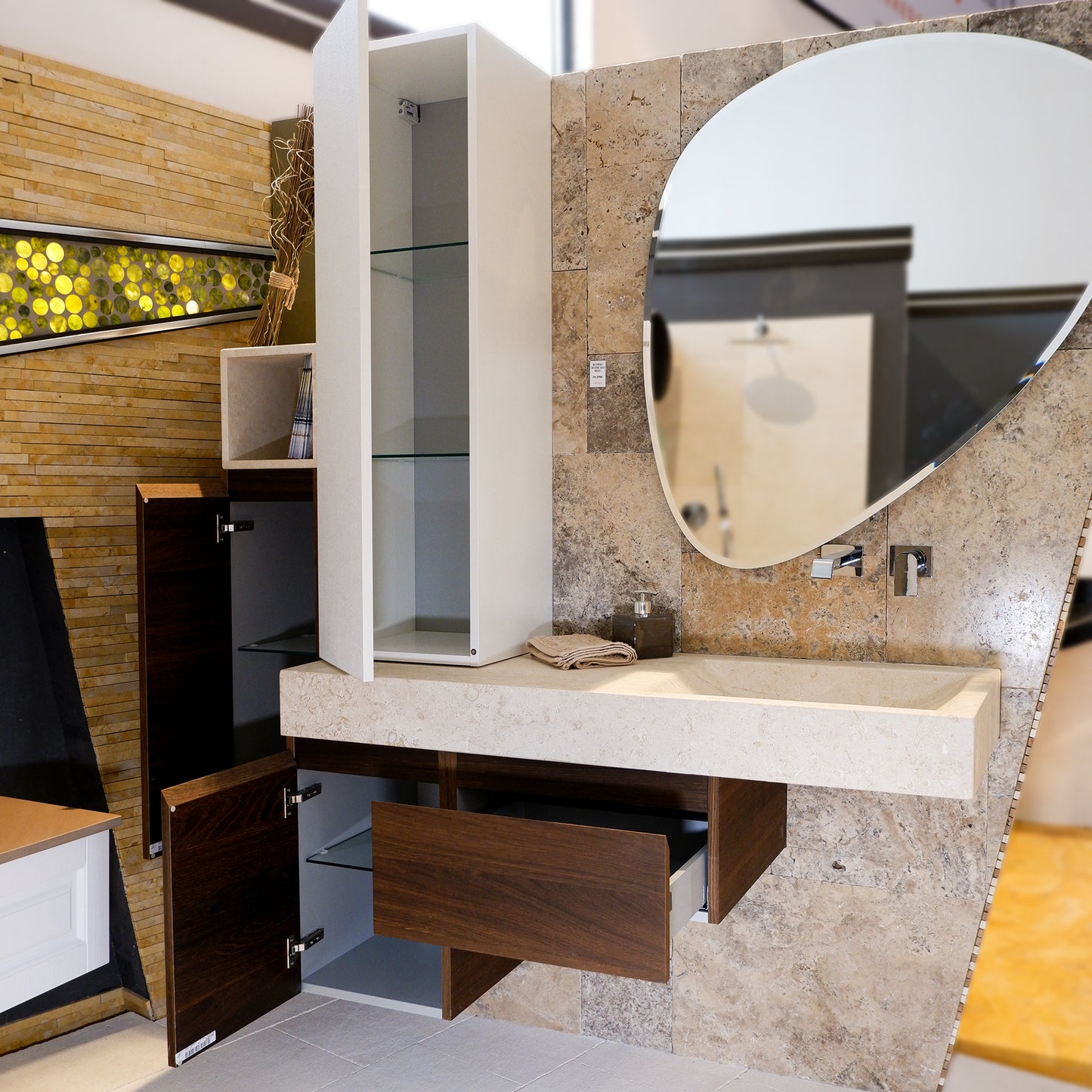 Mobili per set arredo bagno "INK" | Stone Art