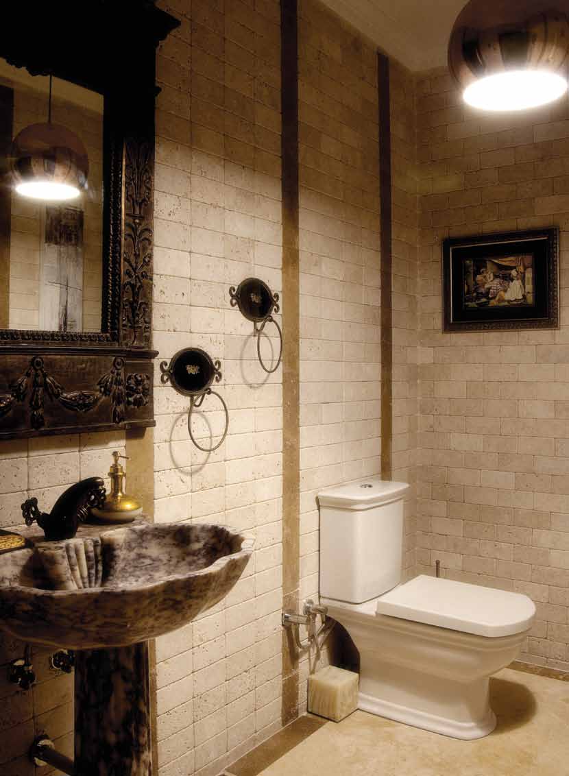 bagno Piastrelle Pietra Travertino Chiaro Light 1x10x20 cm | Stone Art