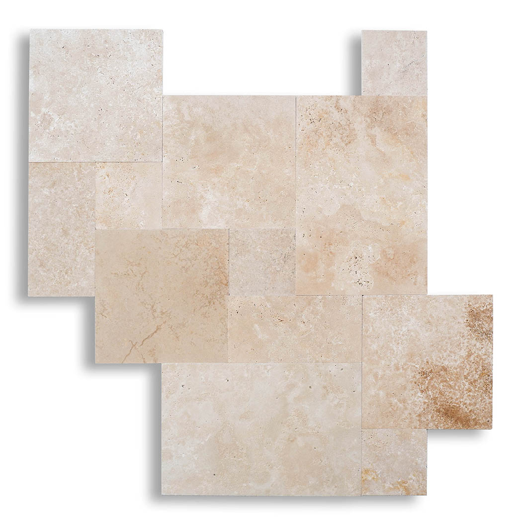 Piastrelle Opus Romano Pietra Travertino Antique Spazzolate | Stone Art