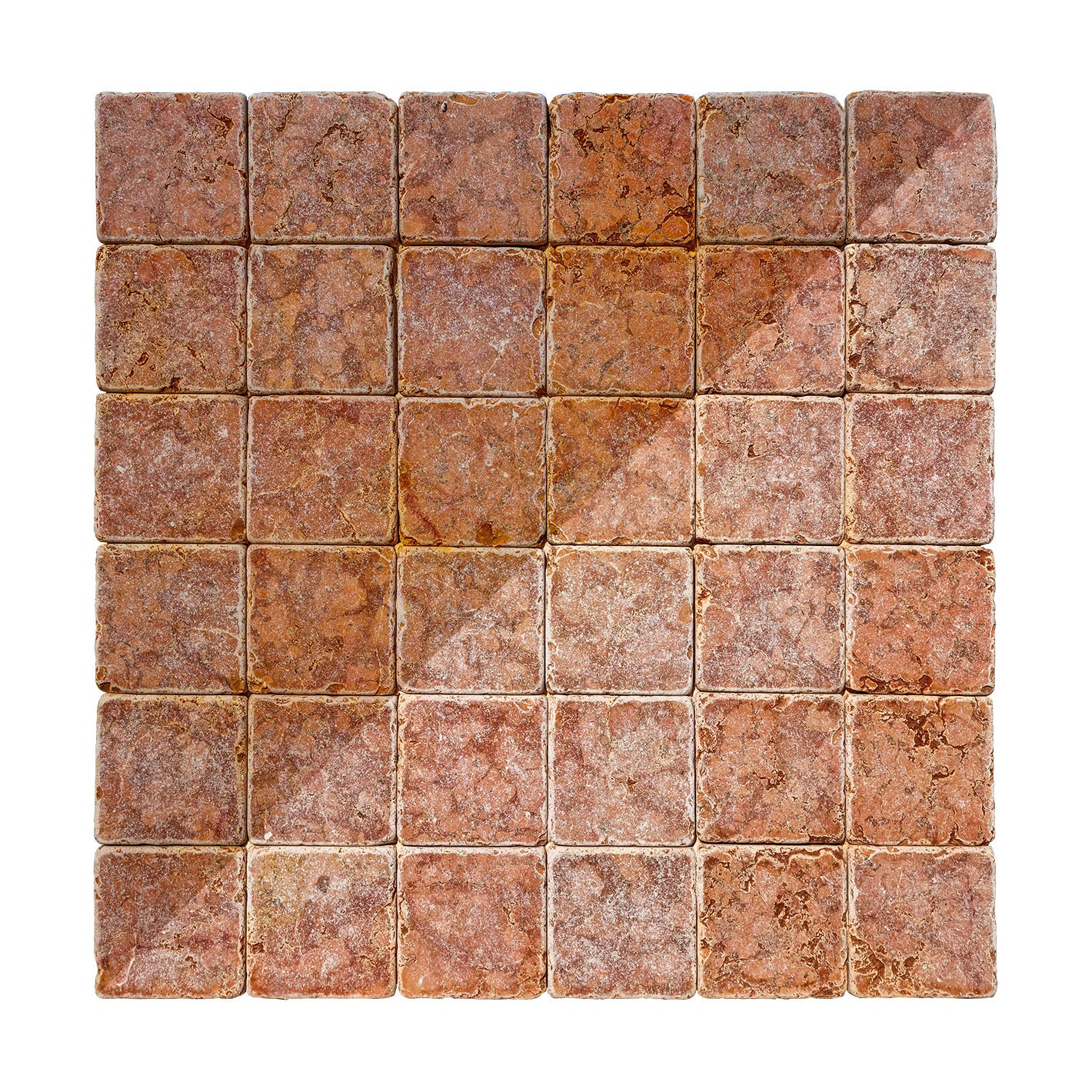 piastrelle per pavimenti e pareti in pietra naturale 10x10x1cm (0,5mq) marmo rosso asiago/verona