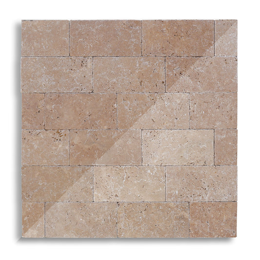 Piastrelle Pietra Travertino Noce 1x10x20 cm | Stone Art