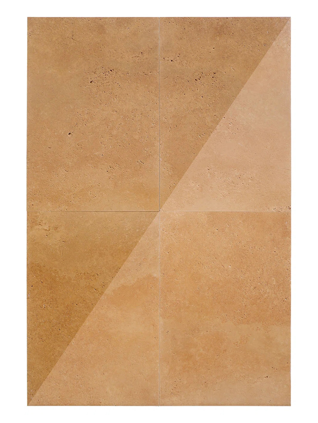 piastrelle in pietra naturale spazzolata travertino marrone noce di grande formato dimensioni 61x91cm di stone art