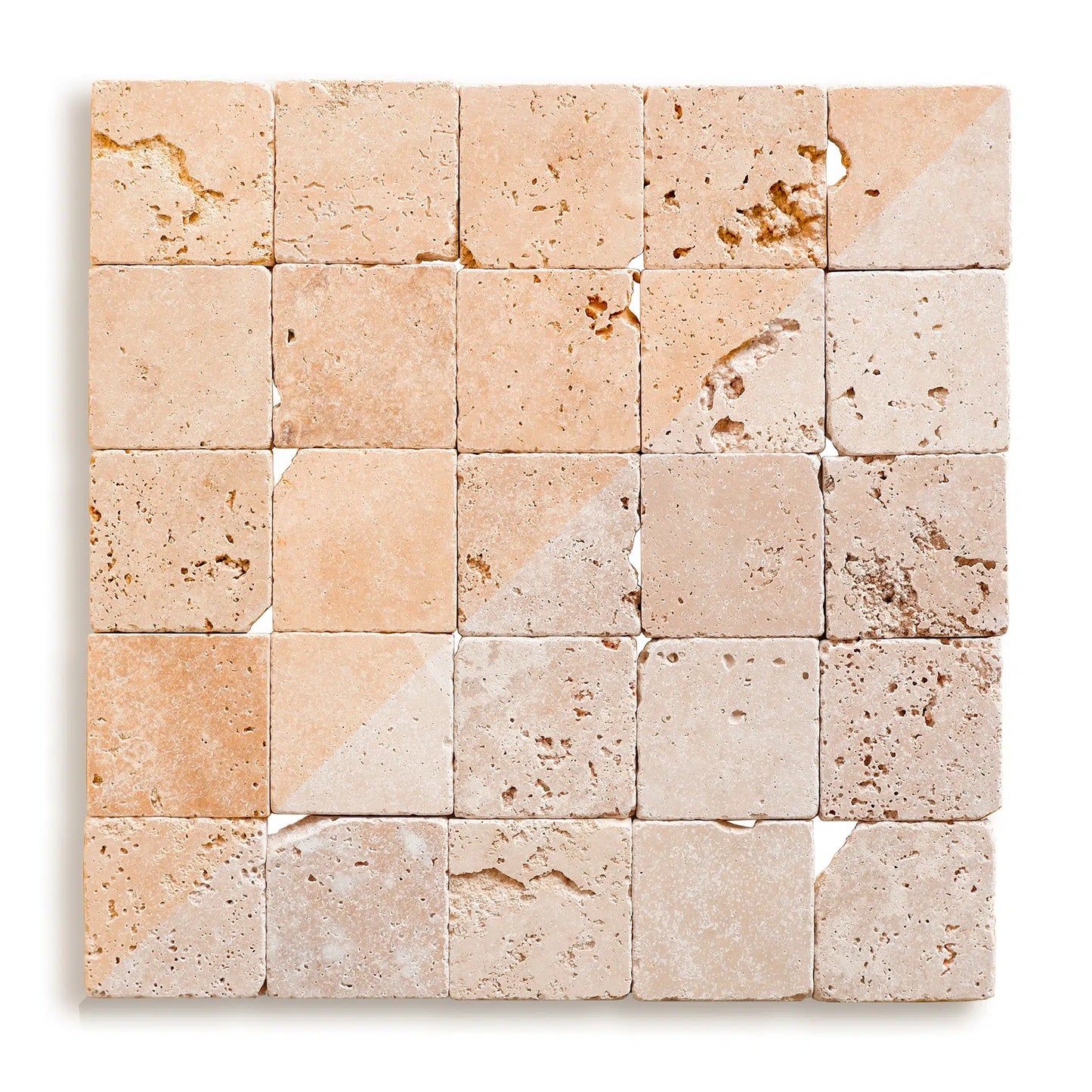 Piastrelle per pavimenti e pareti in pietra naturale 10x10x1cm (0,5mq)