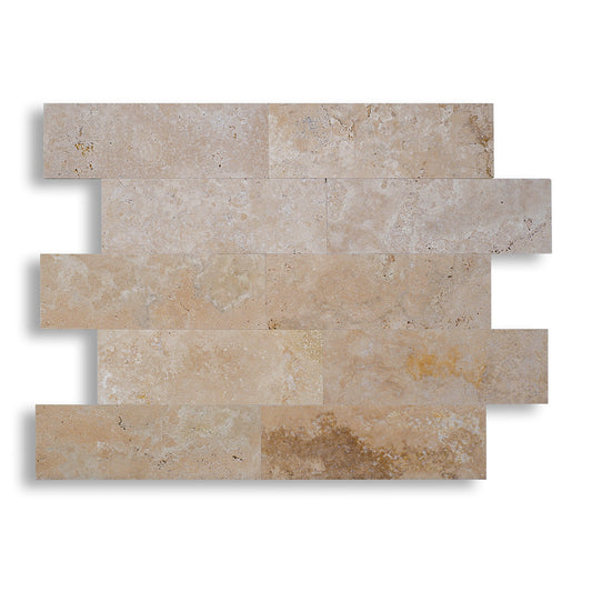 Piastrelle Pietra Travertino Chiaro Light 1,2x20,3x61cm | Stone Art