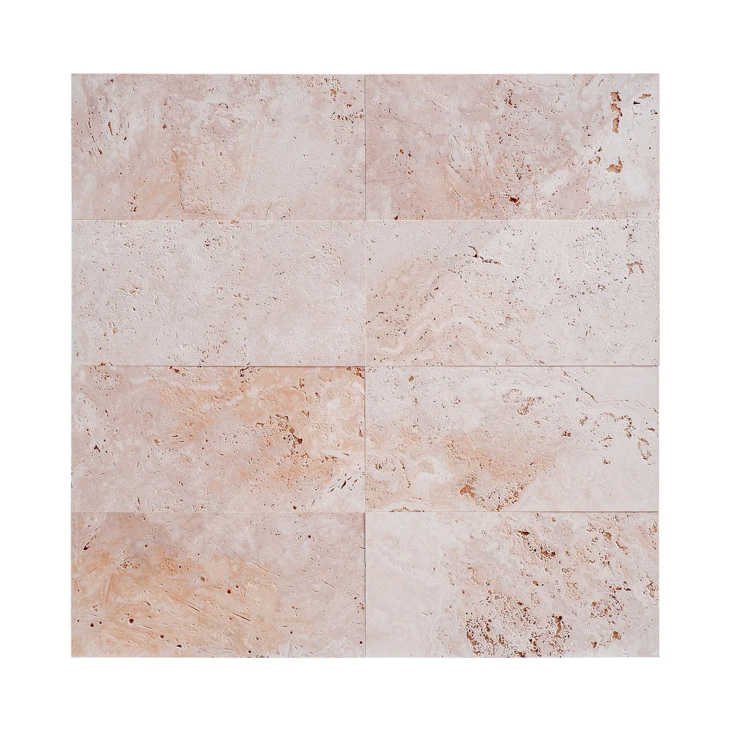 piastrelle in pietra naturale travertino chiaro formato rettangolare di dimensioni 30,5x61cm di Stone Art