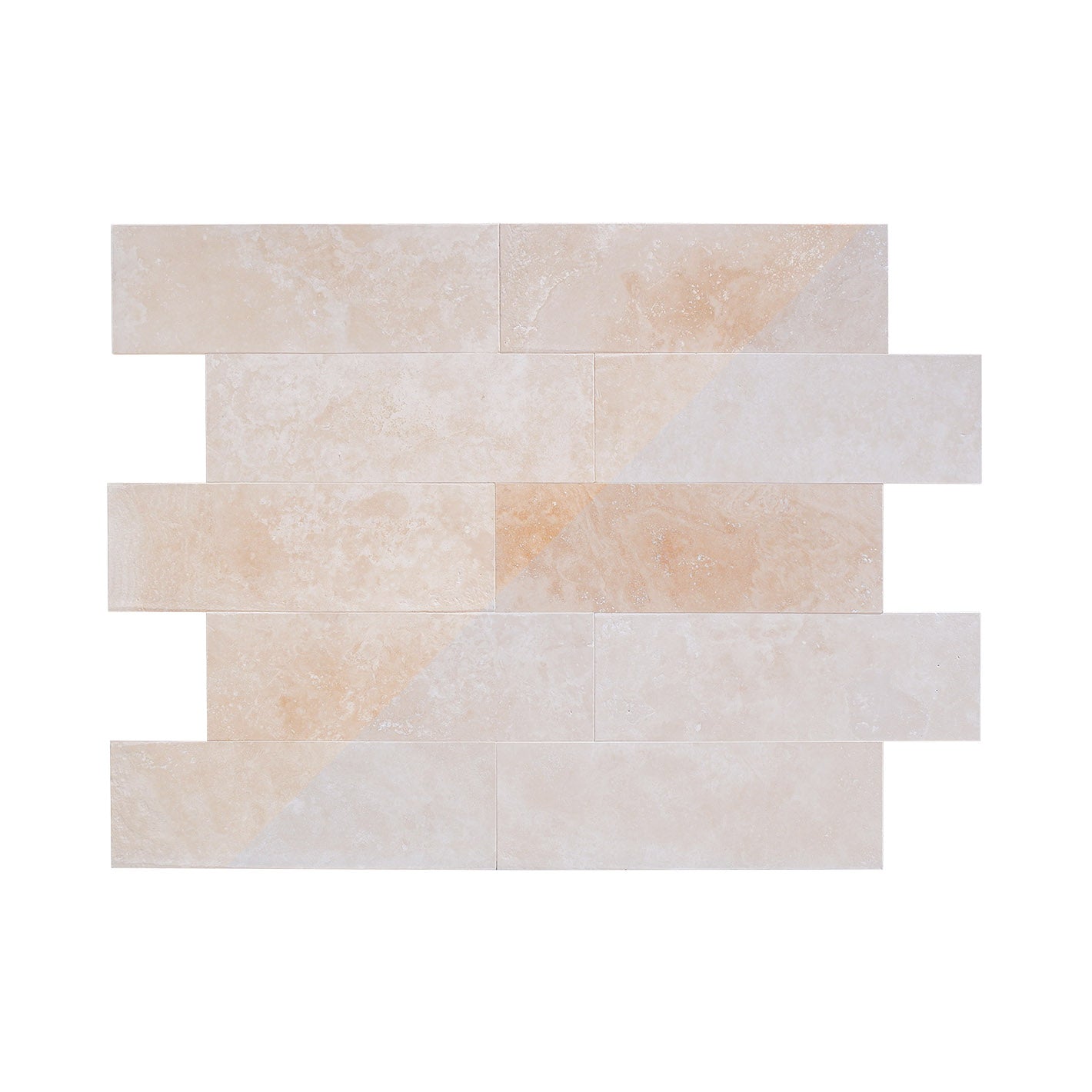 Piastrelle Pietra Travertino Chiaro Stuccato 1,2x20,3x61cm | Stone Art