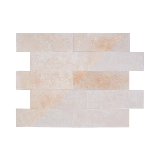 Piastrelle Pietra Travertino Chiaro Stuccato 1,2x20,3x61cm | Stone Art