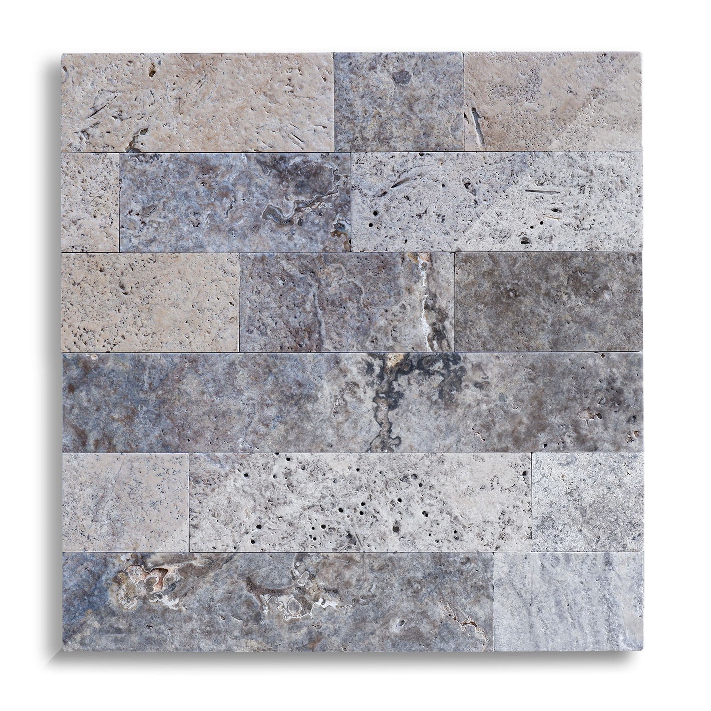 Piastrelle Pietra Travertino Silver 1x10xFL | Stone Art