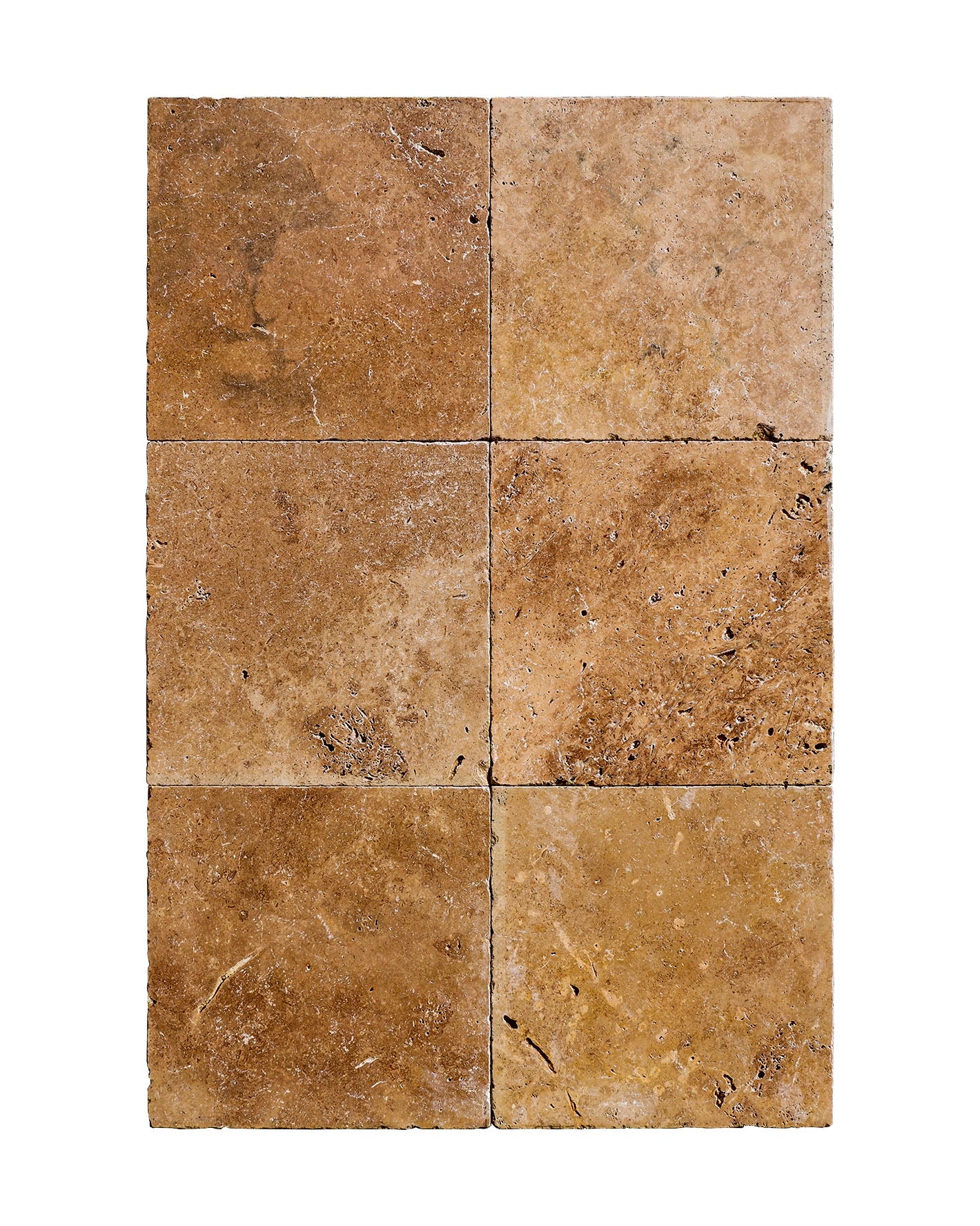 Piastrelle Pietra Travertino Noce 1,2x40,6X40,6cm | Stone Art
