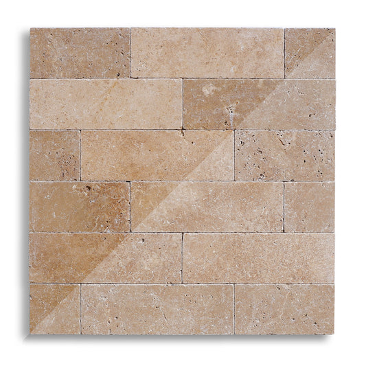 Piastrelle Pietra Travertino Noce 1x10x30 cm | Stone Art