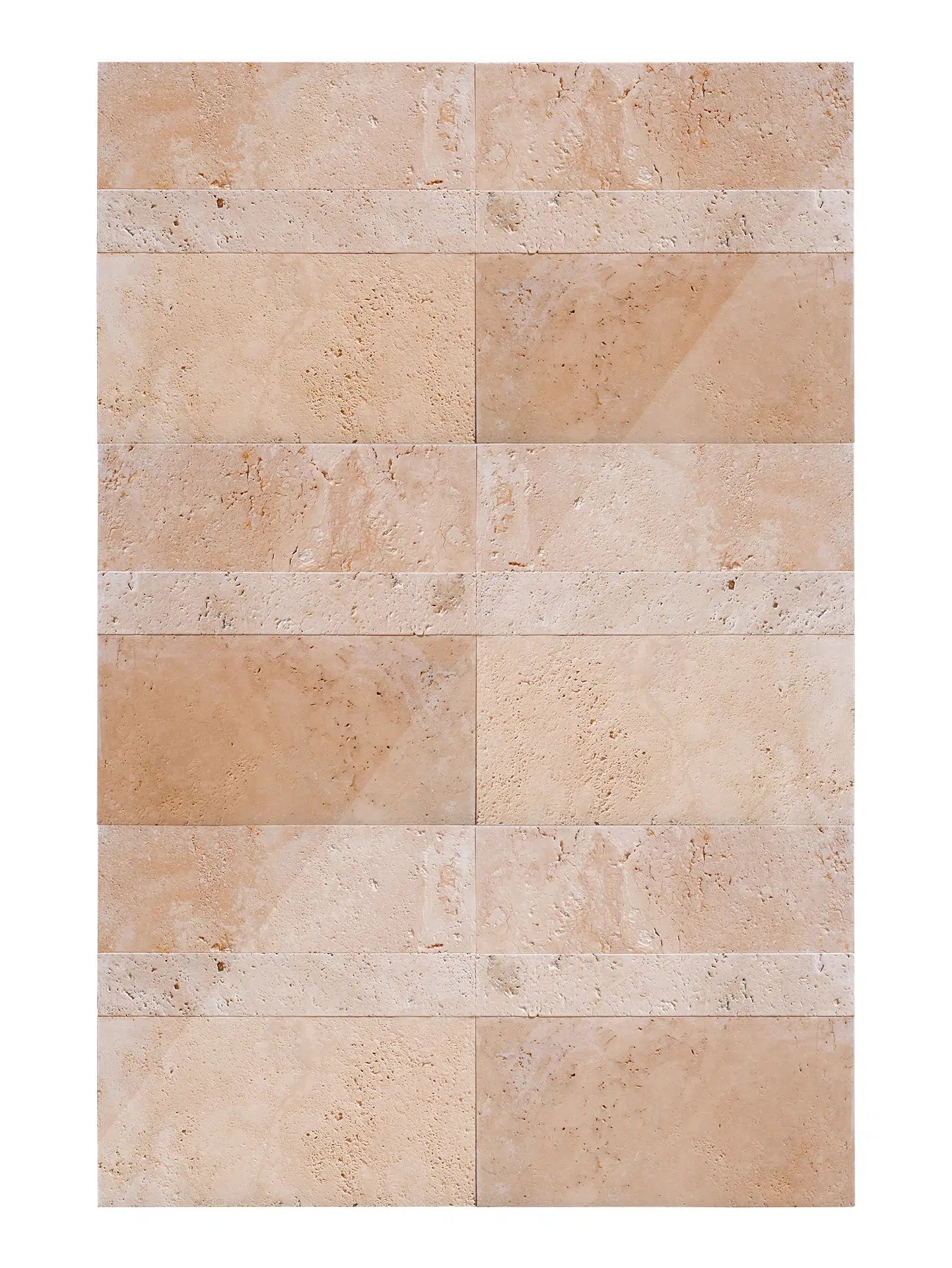 Piastrelle in pietra naturale travertino chiaro formato set plank rettangolare di stone art