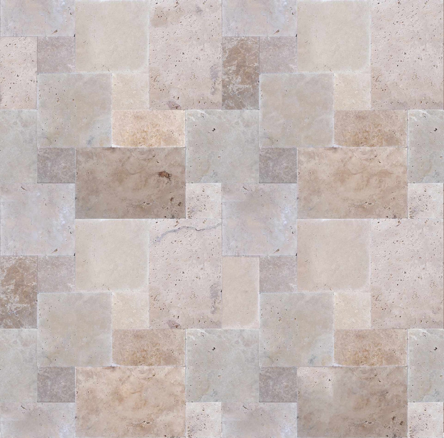 Piastrelle pavimento parete OPUS in pietra naturale Burattata (0,74mq)