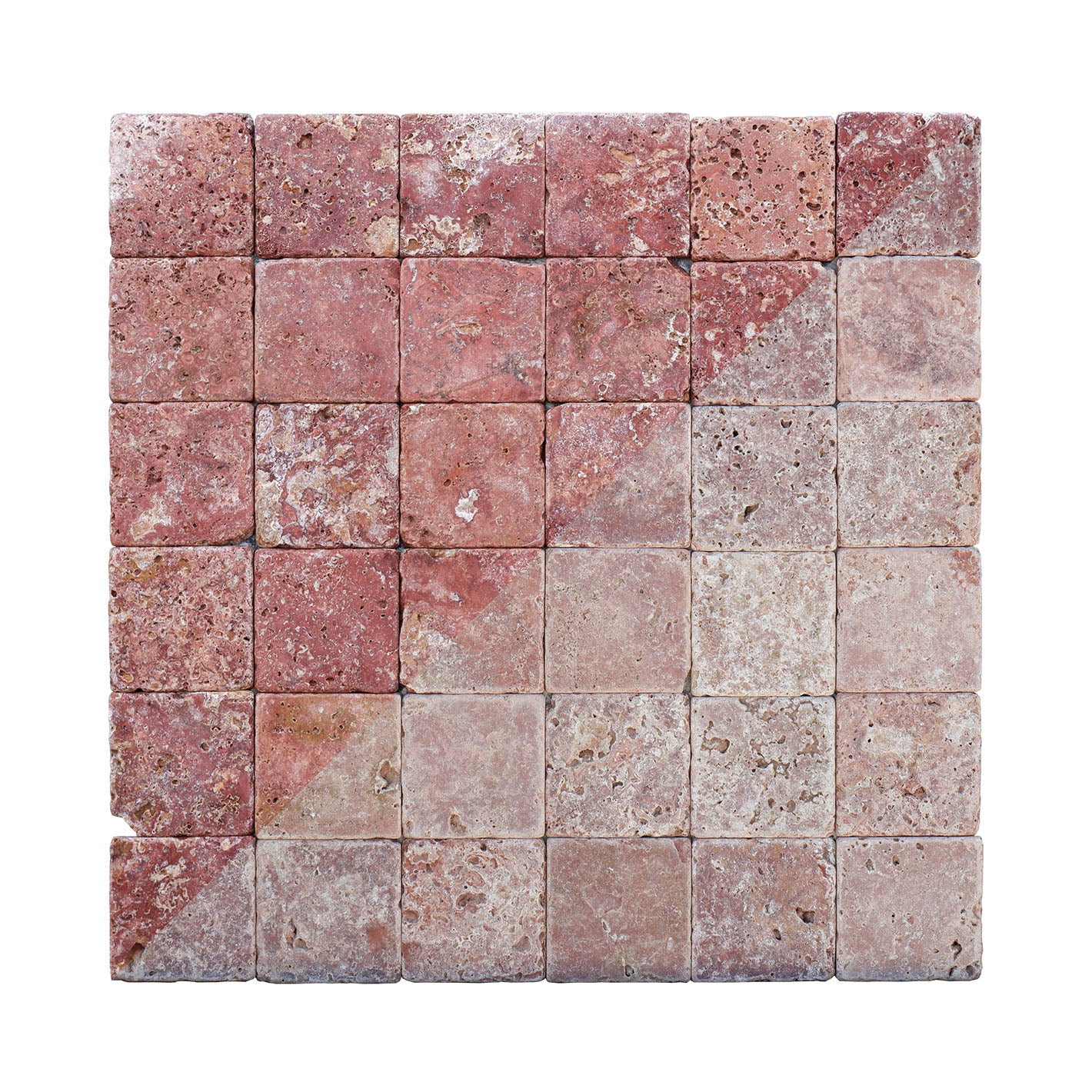 Piastrelle per pavimenti e pareti in pietra naturale 10x10x1cm (0,5mq)