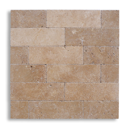 Piastrelle Pietra Travertino Noce 1x10x30 cm | Stone Art - STONE ART