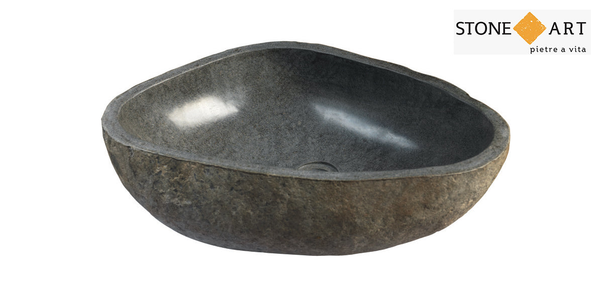 Lavabo bagno da appoggio Ovale Ø40-60 15h cm | Stone Art