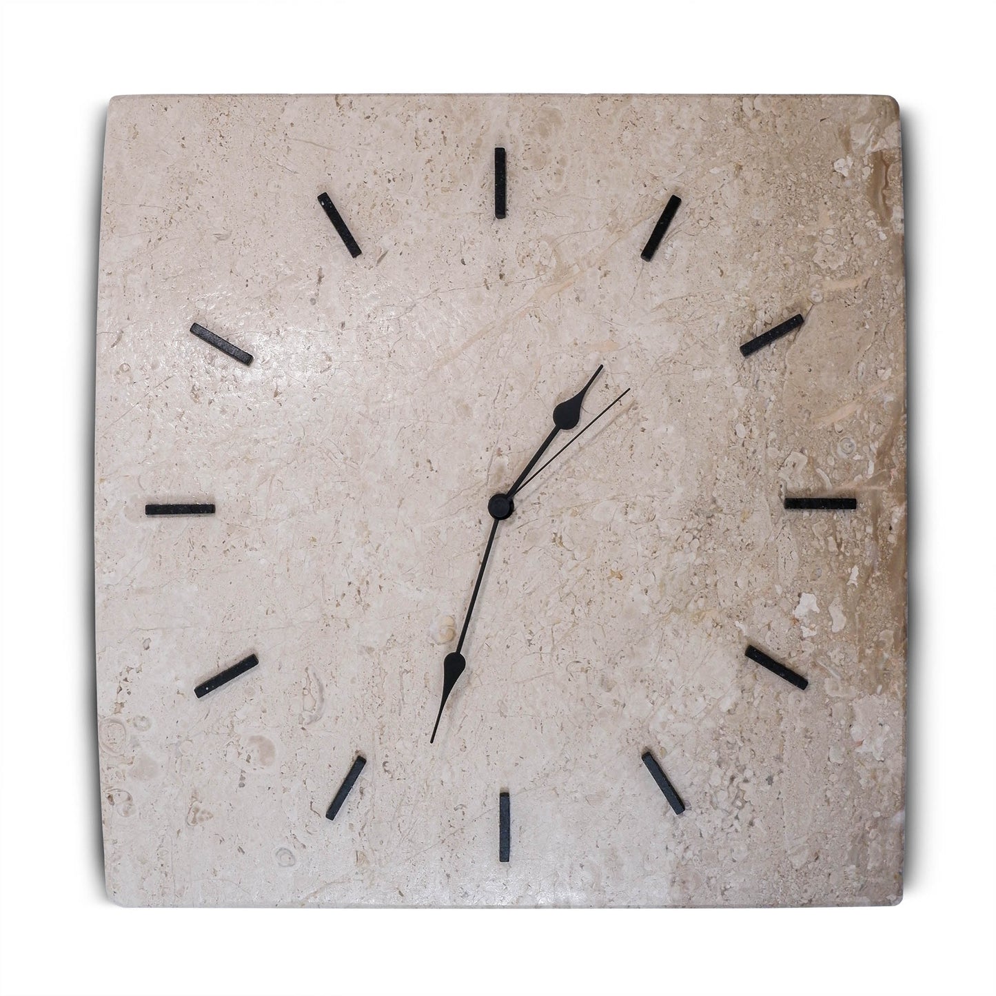 Orologio da parete in pietra Marmo Bianco di Orosei | Stone Art