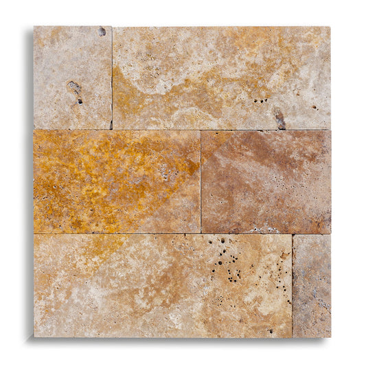 Piastrelle Pietra Travertino Gold 1x20,3xFL | Stone Art