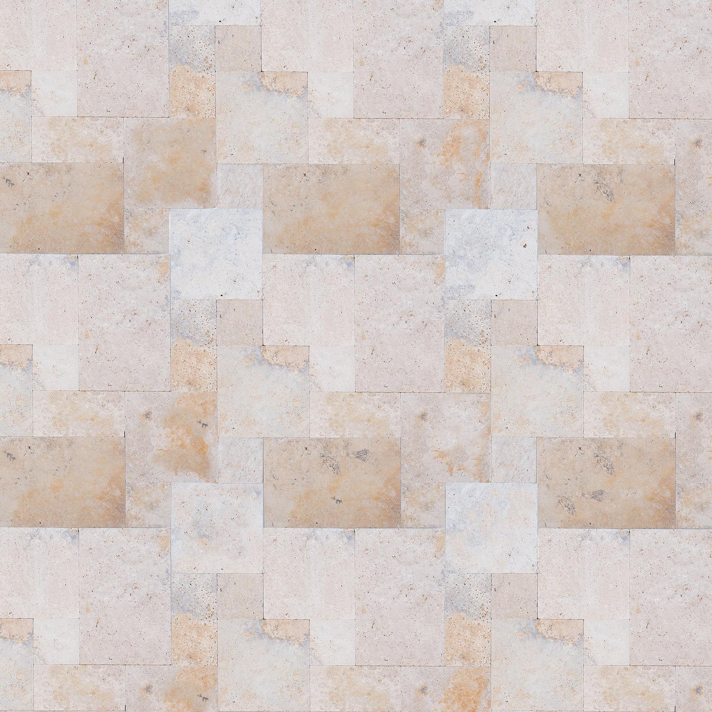 piastrelle per pavimento e parete multi formato in pietra naturale travertino variegato country di stone art