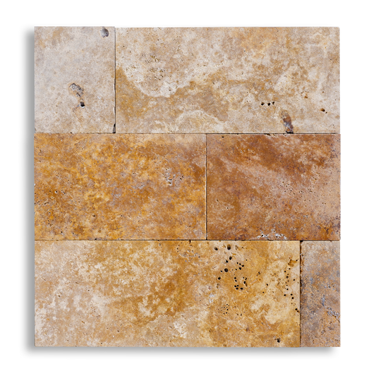 Piastrelle Pietra Travertino Gold 1x20,3xFL | Stone Art - STONE ART
