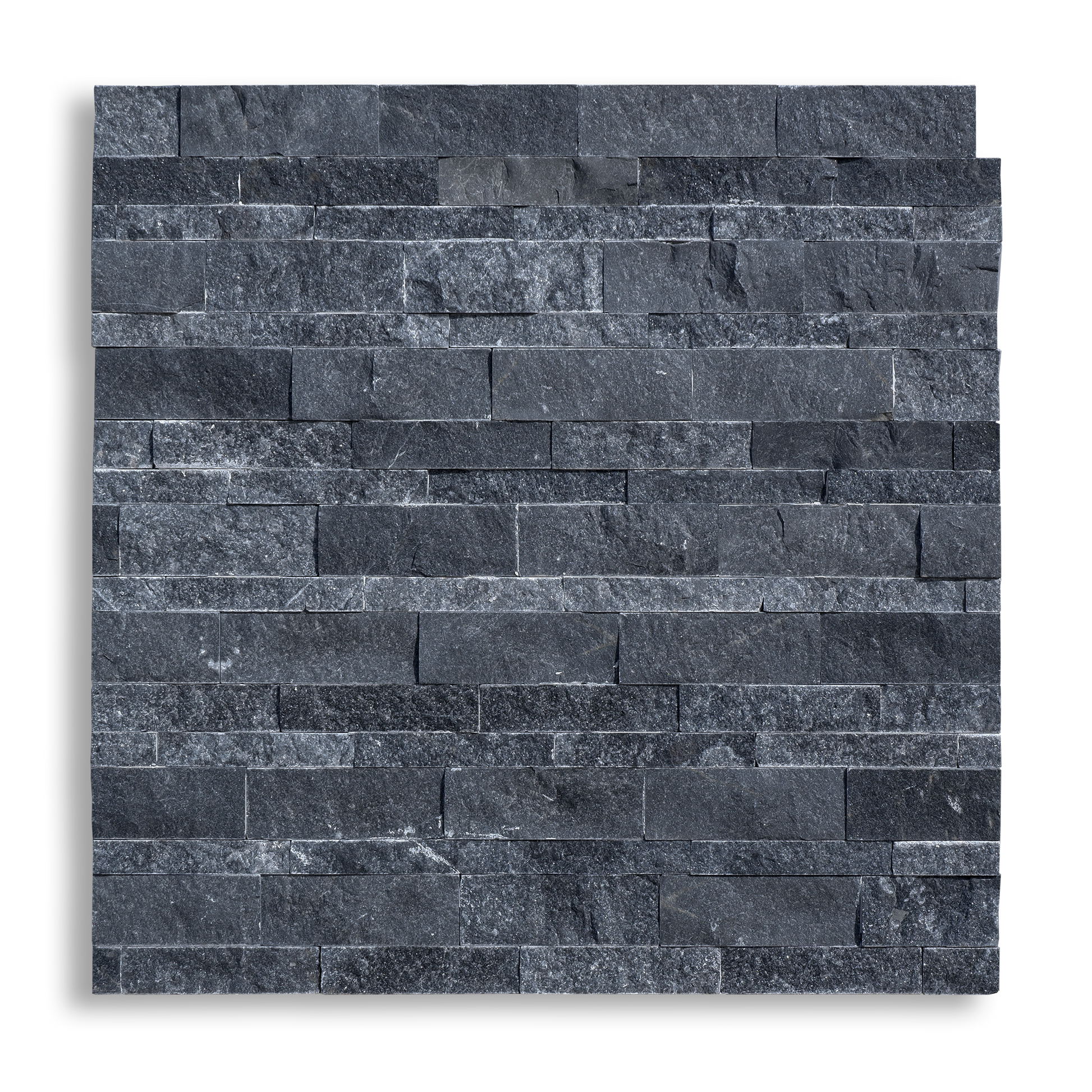 Piastrelle Pietra Splitface Marmo Nero Assemblato | Stone Art - STONE ART