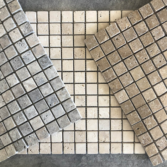 mosaico parete pavimento quadro pietra naturale tessera quadrata