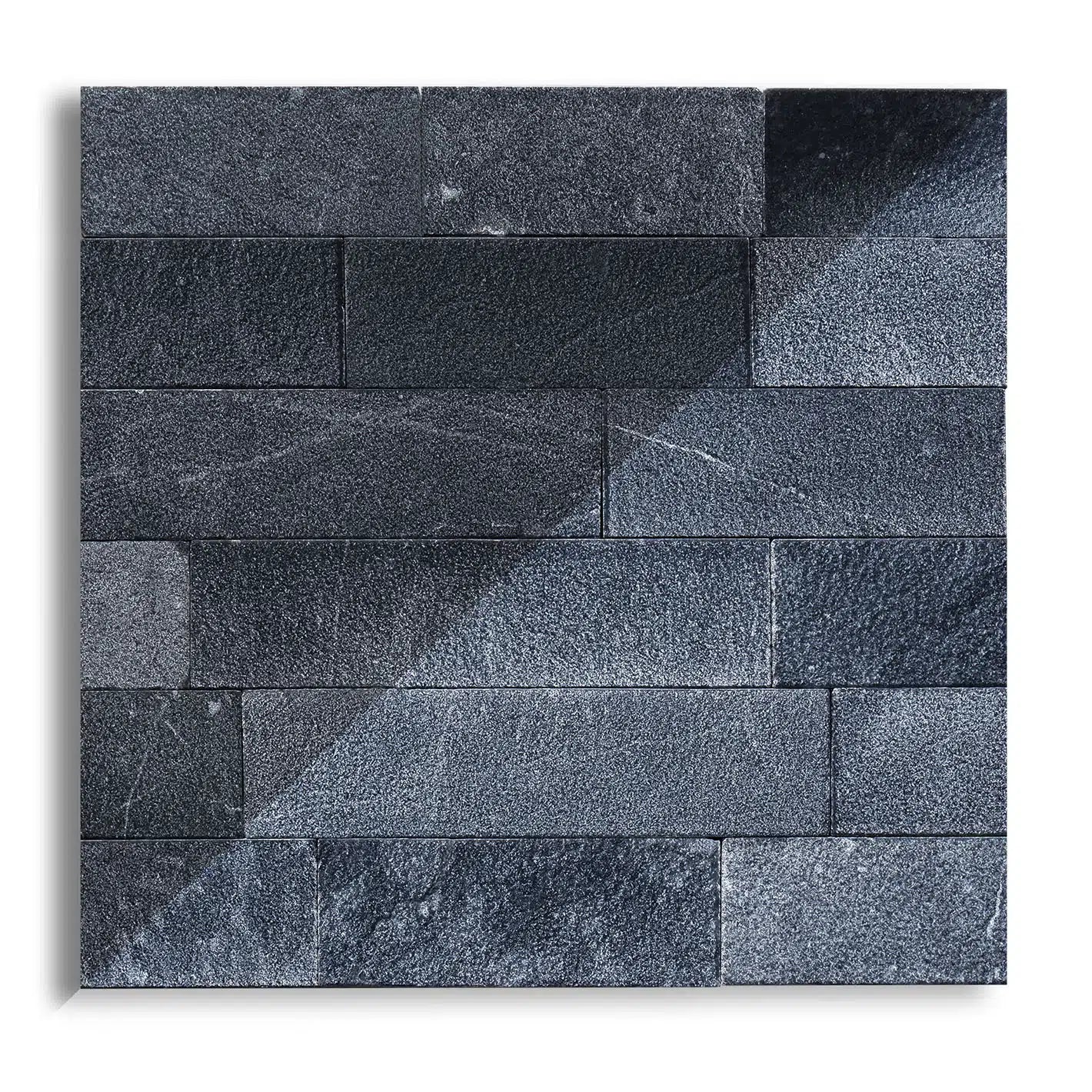 piastrelle per pavimento di casa in marmo nero con superficie ruvida 
