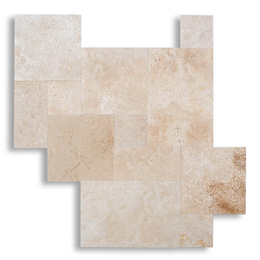Piastrelle Opus Romano Pietra Travertino Antique Spazzolate | Stone Art