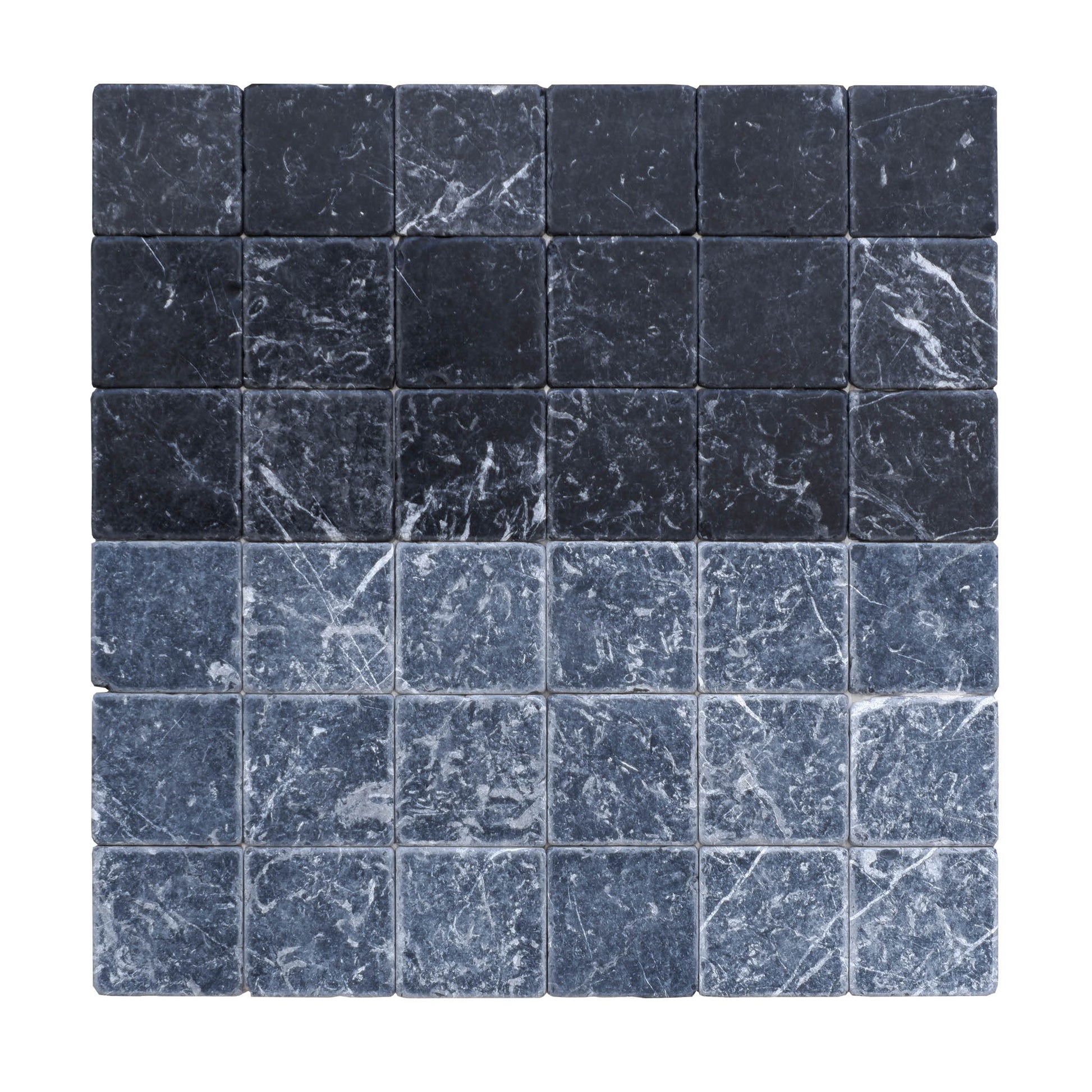piastrelle per pavimenti e pareti in pietra naturale 10x10x1cm (0,5mq) marmo nero marquina