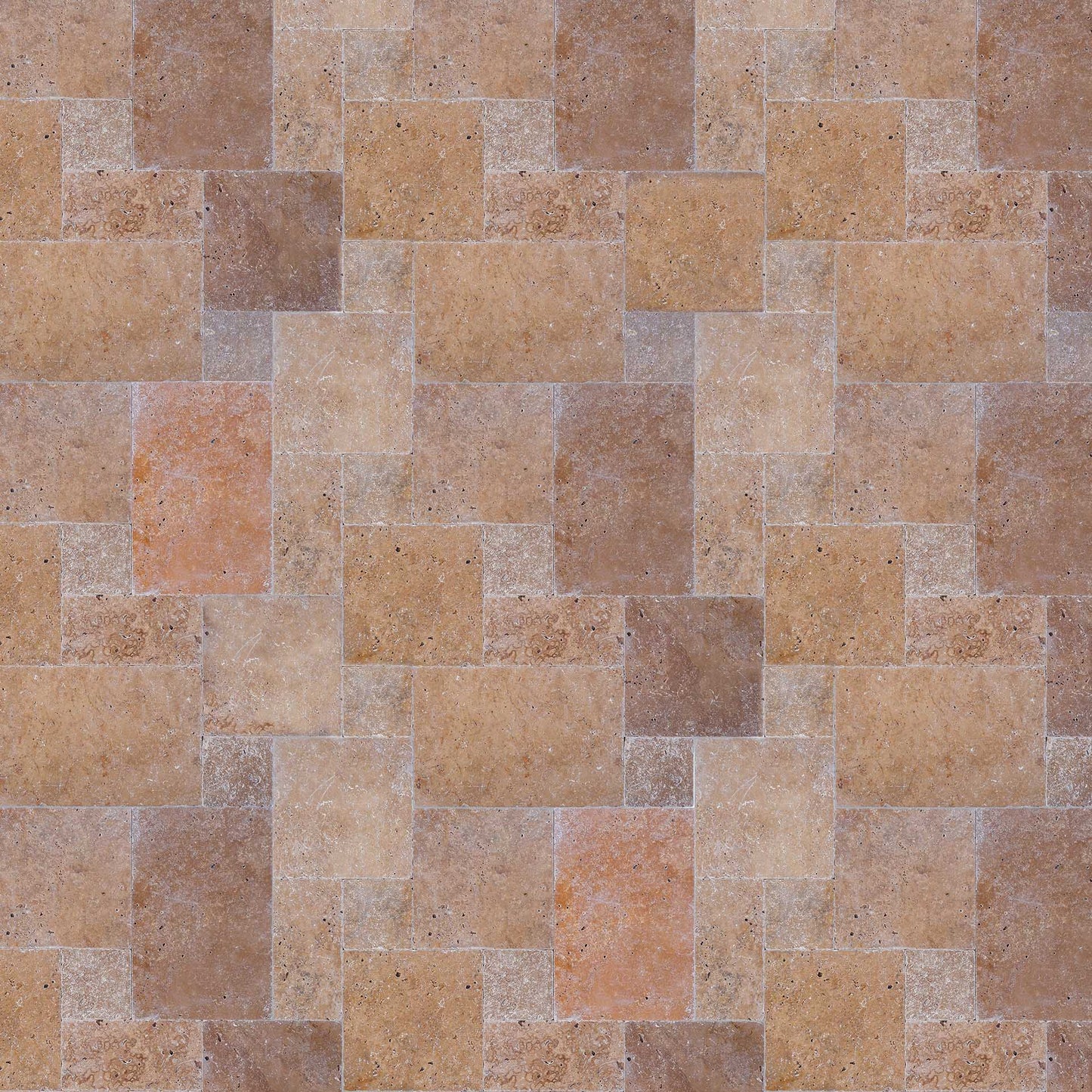 piastrelle per pavimento e parete multi formato in pietra naturale travertino marrone noce di stone art