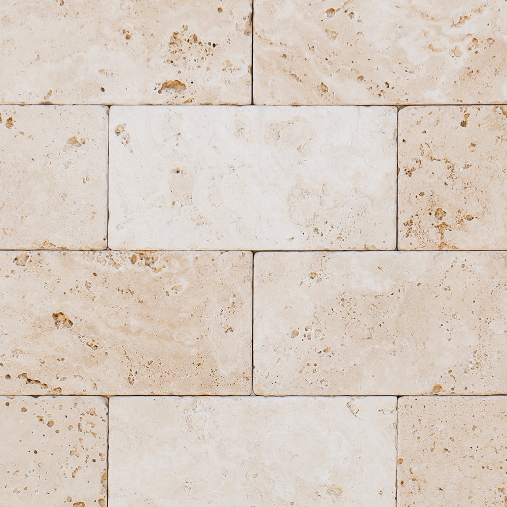 DETTAGLIO Piastrelle Pietra Travertino Chiaro Light 1x10x20 cm | Stone Art