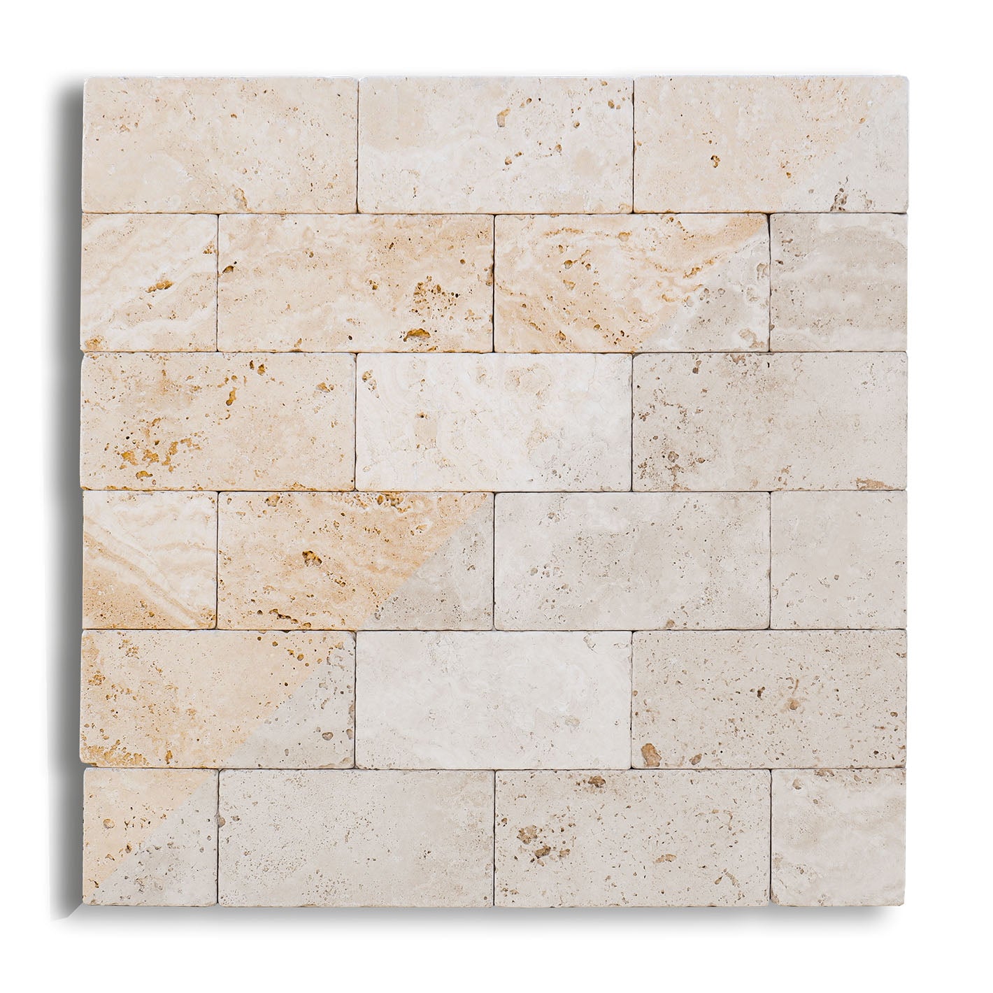 Piastrelle Pietra Travertino Chiaro Light 1x10x20 cm | Stone Art