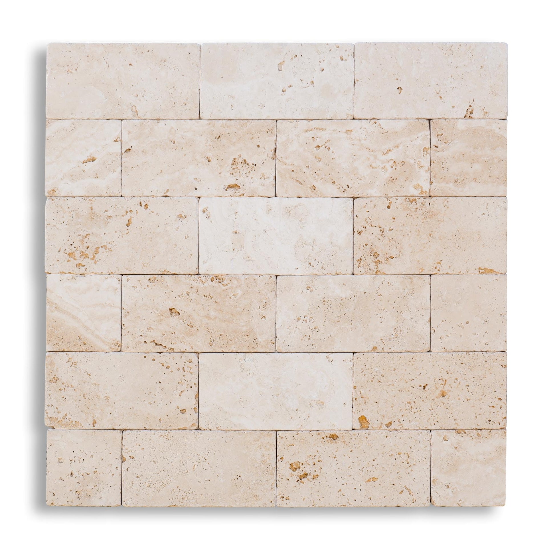 Piastrelle Pietra Travertino Chiaro Light 1x10x20 cm | Stone Art