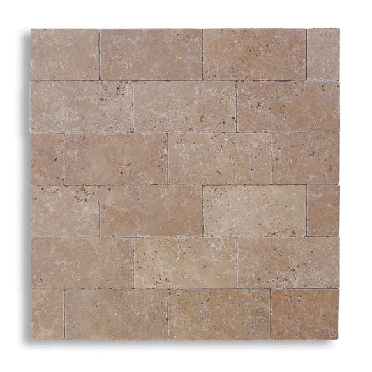 Piastrelle Pietra Travertino Noce 1x10x20 cm | Stone Art