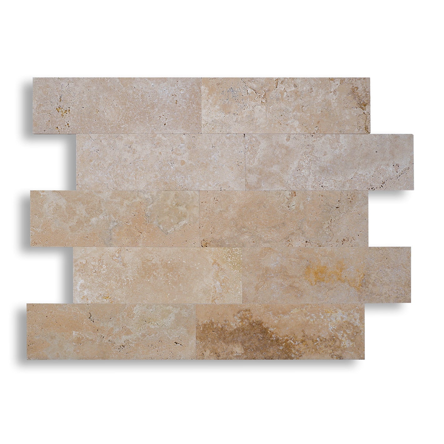 Piastrelle Pietra Travertino Chiaro Light 1,2x20,3x61cm | Stone Art