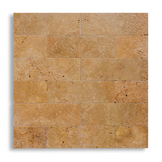Piastrelle Pietra Travertino Noce 1x10x30 cm | Stone Art