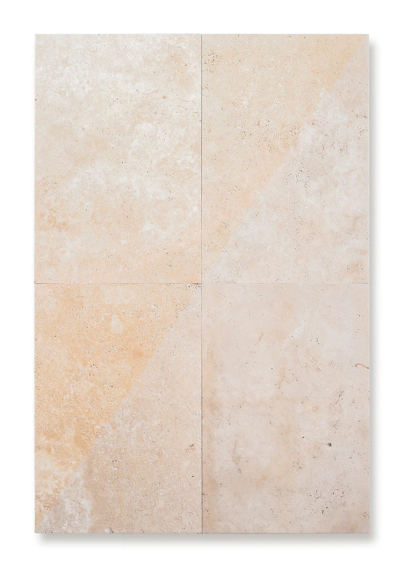 piastrelle in pietra naturale spazzolata travertino chiaro light di grande formato dimensioni 61x91cm di stone art