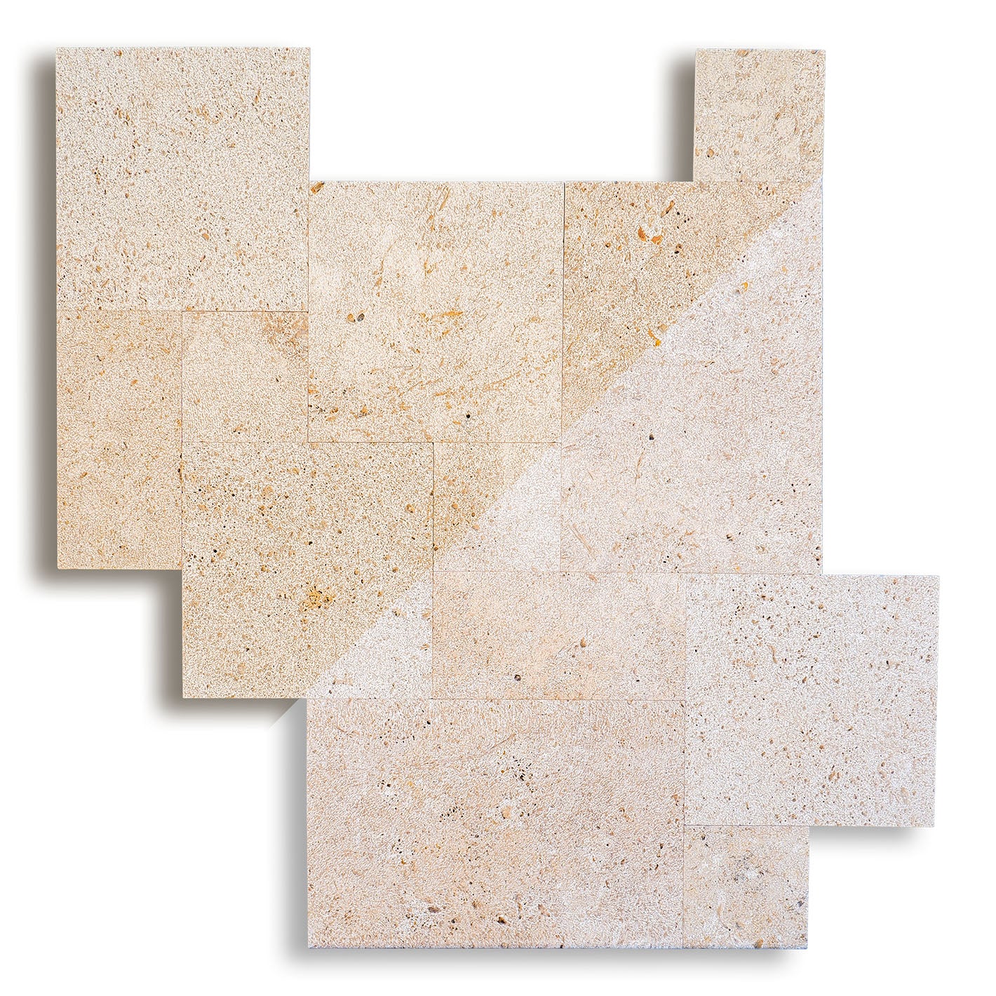 Piastrelle Pietra Travertino Country Granigliate Opus Romano | Stone Art