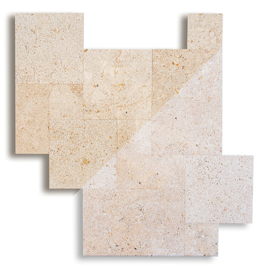 Piastrelle Pietra Travertino Country Granigliate Opus Romano | Stone Art