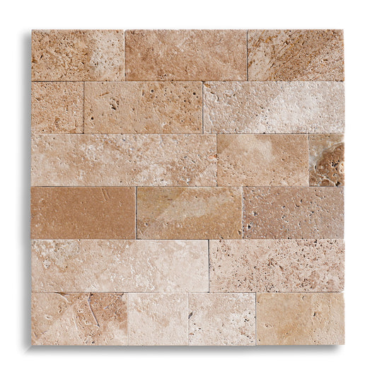 Piastrelle Pietra Travertino Noce 1x10xFL | Stone Art