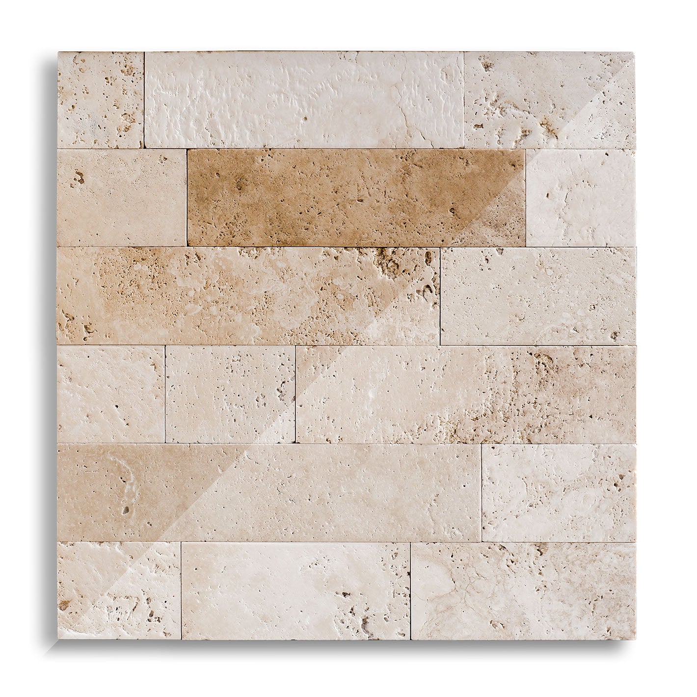 Piastrelle Pietra Travertino Chiaro Light ST 1x10xFL | Stone Art