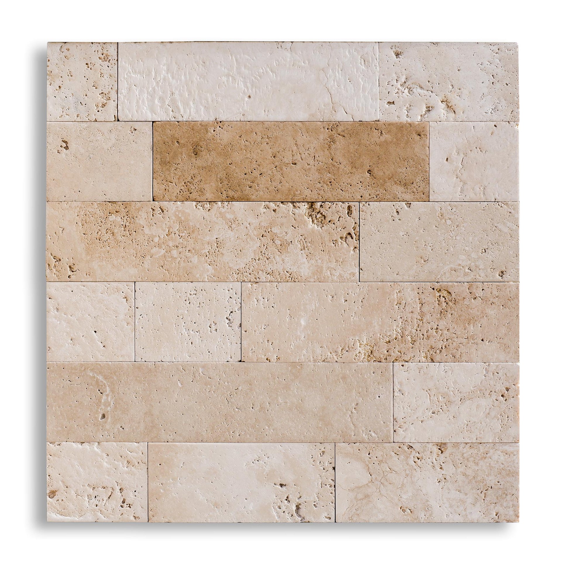 Piastrelle Pietra Travertino Chiaro Light ST 1x10xFL | Stone Art