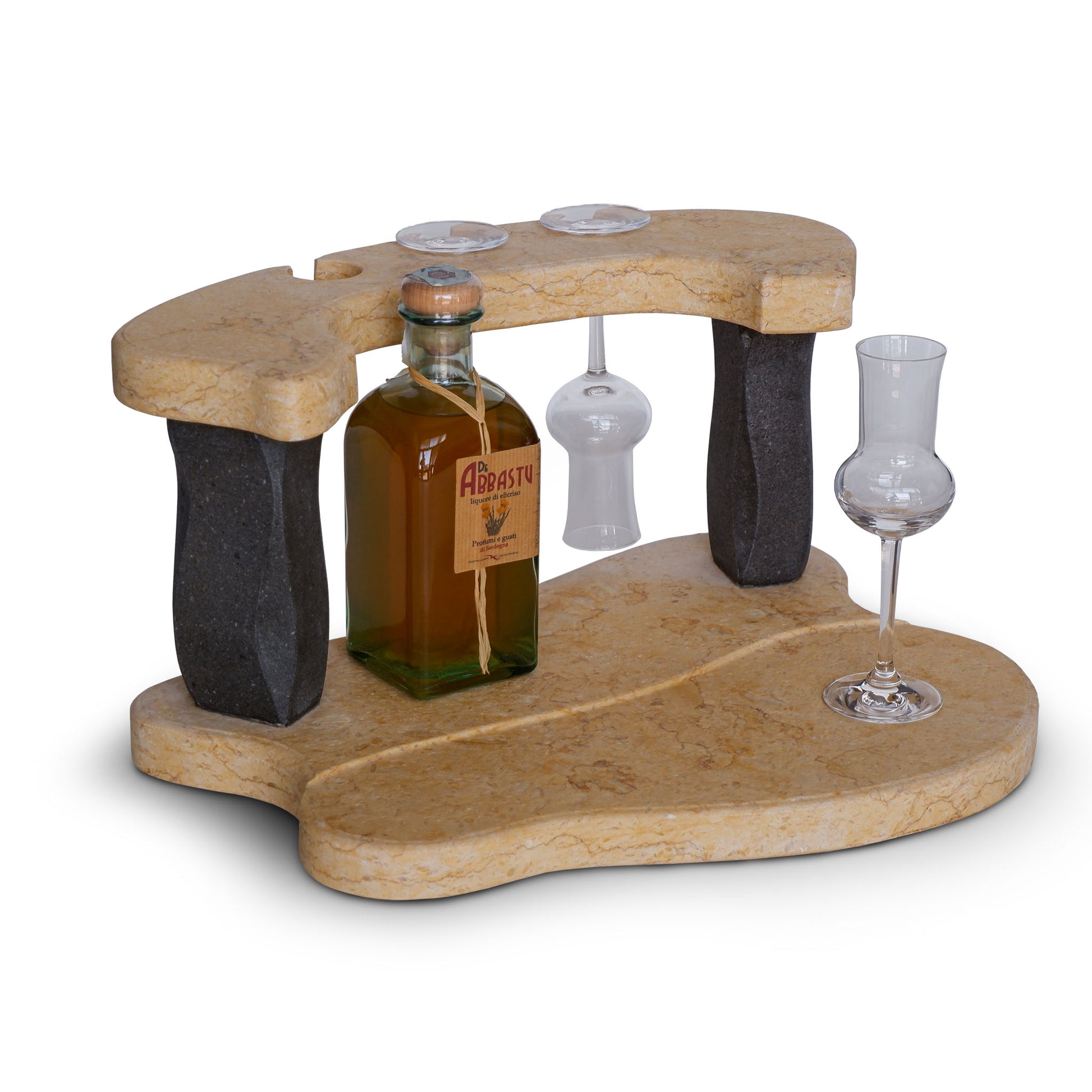 Portabottiglie Grappa e Liquori in pietra naturale | Stone Art